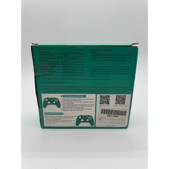 FUNLAB Switch Controller Wireless Compatible with Switch/OLED/Lite, Bluetooth - Picture 6 of 6
